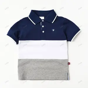 Personalizzato ricamato di marca private label uniforme tee ragazzi t-shirt per bambini polo per i bambini