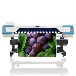 Çin fabrika yazıcı eko Solvent geniş format mürekkep püskürtmeli makine 1.8m çift Xp600 kafa eko Solvent satılık