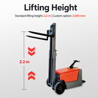 Nouveau design, vente en gros, transpalettes électriques autoportés mini 3 roues de petite taille 500kg 1000kg