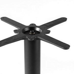 Base de Mesa de Hierro Negro para Comedor con Diseño Moderno de Base Cruzada para Sala de Estar y Uso en Exteriores - Product Image 5