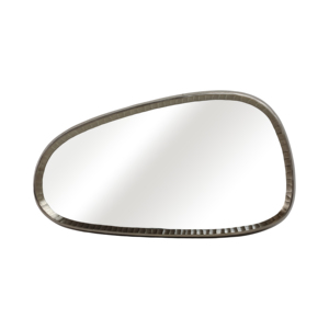 Specchio Decorativo da Parete, Forma Organica Irregolare, Cornice in Metallo, Vetro e Legno, Stile Moderno Casual, Decorazione per Casa, Ufficio, Camera da Letto, 17 - Product Image 1