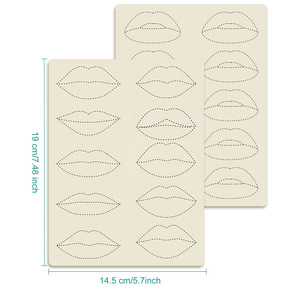 Piel de Práctica de Silicona 3D para Labios, Modelo de Piel para Entrenamiento de Tatuajes Semipermanentes, Suministros para Práctica de Microblading PMU - Product Image 5