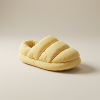 Nouveaux produits 2026 – Chaussons personnalisés en duvet et coton, style nuage, vente en gros pour femmes, chaussures d'hiver épaisses à plateforme pour intérieur et extérieur