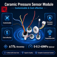Signal Conditioned Ceramic Pressure Sensor Module 1% Accuracy for the Fabrication Shop Equipment Use