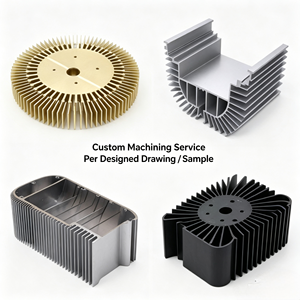 Precision Moulding Aluminium Heat Sink 6000 Series Anodized Aluminum Profiles for <b>LED</b> Heat Sink Machining Extrusion Profile - Product Image 1