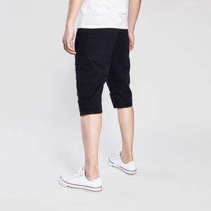 Shorts en jean slim fit pour homme, extensibles, confortables et respirants, pour l'été - Product Image 3