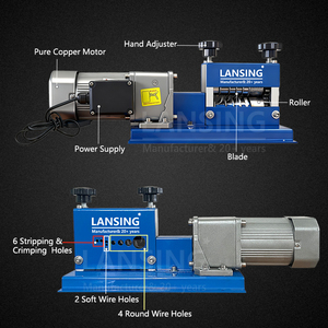 Machine à dénuder les fils électriques à vitesse de coupe de 30 m/min, outil de dénudage automatique de fils de 0,04 à 0,8 pouces, 12 canaux, <span class=keywords><strong>5</strong></span> lames - Product Image 4