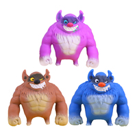 Jouets sensoriels OEM en peluche à presser, en forme de requin et hyène, remplis de sable, pour soulager le stress