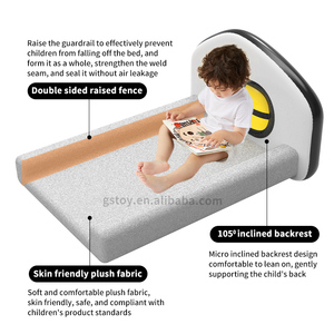 Lit D'avion Gonflable Pour Enfant Ylnailky – Matelas Nomade Avec Barrière De Sécurité, Pompe Incluse, Pliable, Idéal Pour Voyage, Train Ou Camping