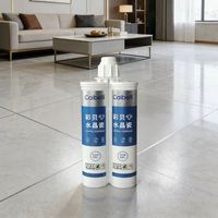 Mortier époxy premium Caibel pour carrelages modernes de salle de bain, cuisine et sols, avec finition décorative lisse