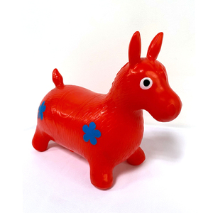 Jouets gonflables en PVC pour enfants, mini animaux colorés à peindre, cheval sauteur - Product Image 3
