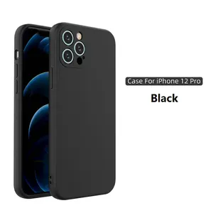 Étui de téléphone portable à sensation de peau, noir, mat, pour iphone 12, huawei p20 lite, 12pro max