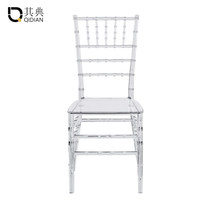 Chaise en acrylique transparente empilable pour usage commercial et domestique, chaise en acrylique transparente pour banquet, décoration de réception d'hôtel