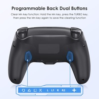 Gamepad RGB para PS4 Joystick 3D Hall Rocker Controlador inalámbrico Consola de juegos