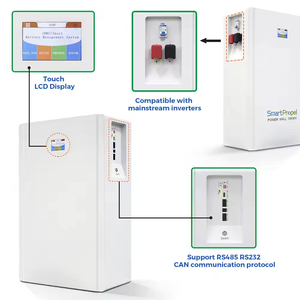 Sistema de Almacenamiento de Energía Solar de Pared con Batería LiFePO4 de 48V 200Ah, 51.2V 10.24kWh, con BMS Inteligente, para Inversor Doméstico Fuera de la Red - Product Image 4