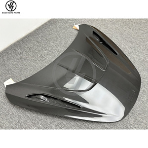 New R Style Dry Full Carbon Fiber Car <b>Bonnet</b> for 720S 2015-2018 Glossy Twill Weave Black Body Kit - Product Image 3