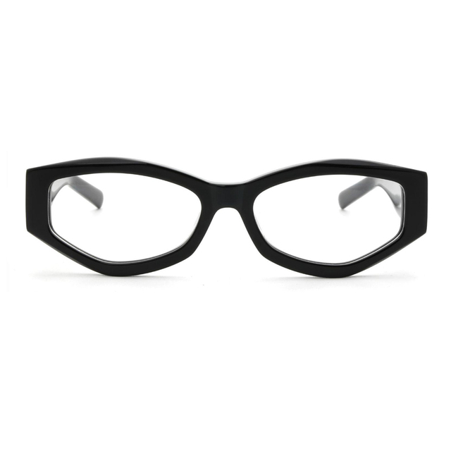 Stylish Polygon Optical Acetate Frame Unique Gradient Color Design High Quality Fashion Eyeglasses Custom Logo