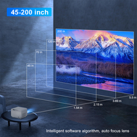 Proyector de Video M1 4K con Lámpara de Techo Integrada, Proyector 4K para Cine en Casa, Proyector de Cuentos para Niños para Teléfono