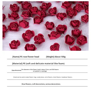 ODIS Rosas de Espuma Artificiales de 3.5cm, Material para Decoración Floral DIY, Accesorios para Coronas de Boda y Regalos, 500 Piezas por Paquete - Product Image 3