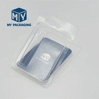 Couvercle en PET transparent Blister à clapet réutilisable avec cintre en plastique et carte en papier pour pot en verre de cire Dab résistant aux enfants