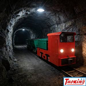 électrique 5ton <span class=keywords><strong>Locomotive</strong></span> industrielle alimenté<span class=keywords><strong>e</strong></span> par batterie pour la construction de tunnels L'exploitation minière au fond - Product Image 1