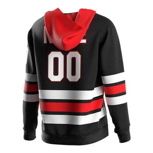 Maillot de Hockey à Capuche Brodé Oversize pour Homme et Femme – Tenue d'Équipe de Hockey sur Glace à Manches Longues – Design Tendance et Abordable - Product Image 2