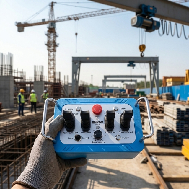 Premium BODI DB002 36V 220V 4 Buttons Double Speed Waterproof Crane Radio Control Switch for Heavy Duty Gantry Crane