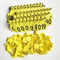 Étiquettes d'identification d'animal d'étiquette d'oreille de mouton de vache avec l'impression de numéro pour la gestion d'animal à grande échelle, enregistrement d'information animale