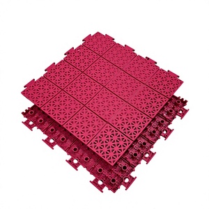 premium RedPro Interlocking <b>Tiles</b> EliteGrid Red PP Flooring Duraflex Red Modular <b>Tiles</b> RedFusion PP Flooring <b>Tiles</b> - Product Image 1