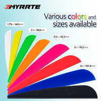 Plumes multicolores en aluminium de 2/3/4/5 pouces sur mesure avec pointes en acier pour flèches DIY pour arc recurve et arbalète