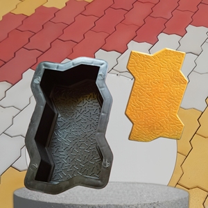 Moldes <span class=keywords><strong>de</strong></span> Plástico Decorativos en Zig Zag para Adornos <span class=keywords><strong>de</strong></span> Jardín, Bloques <span class=keywords><strong>de</strong></span> Pavimento, Piedra, Cemento y Hormigón - Product Image 1