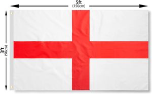Anh cờ Tiếng Anh 3x5 ft in trắng chữ thập Đỏ 68d chất lượng Polyester cờ trong nhà/ngoài trời 90x150cm cờ của anh - Product Image 4