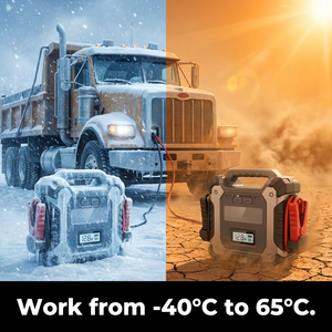 Démarreur de Voiture Personnalisé 12V 24V 8000A Courant de Pointe pour Moteurs Essence 14.0L et Diesel, Camions Lourds, Booster de Batterie LiFePO4 - Product Image 5