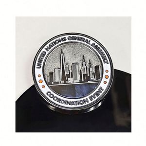 Moneda de águila esmaltada en 3D hecha a medida, monedas metálicas personalizadas con técnica de fundición para pedido mínimo para colección de pines - Product Image 1