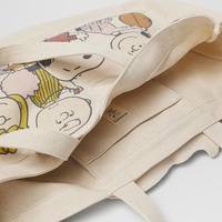 Sac fourre-tout en toile à motif de dessin animé de la famille Snoopy, grande capacité, sac à main pour femme, sac à bandoulière mignon pour étudiante, sac de shopping en toile