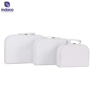 Nouvelle valise en carton blanc de haute qualité 2026, boîte cadeau en forme de valise, valise à main en carton pour enfants - Product Image 3