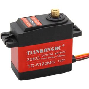 Mô-men Xoắn Cao TD-8120MG 20Kg 8.4V Không Thấm Nước 180/270/360 Kim Loại Bánh Răng Kỹ Thuật Số Động Cơ Servo Cho <span class=keywords><strong>Robot</strong></span> 1/8 1/10 1/12 RC Xe Thuyền Máy Bay - Product Image 2