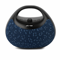 Enceinte portable Bluetooth en tissu avec poignée, motif léopard, sans fil, stéréo, basses puissantes, pour extérieur, commande en gros YE-168