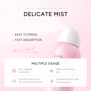 Laikou Japan Sakura Facial Delicate Mist Sweet Sakura Enzyme Fragrance 100ml Idratazione a Lunga Durata Tonico con Vitamina A B <span class=keywords><strong>E</strong></span> - Product Image 5