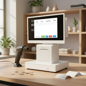 New 15.6 Inch LCD Finger Touch Computer Monitor POS AIO <b>Printer</b> Ratio USB Interface for Business New 15.6 Inch LCD Finger - Product Image 1