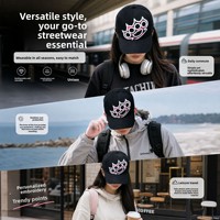 Casquette de baseball ajustable 6 panneaux en PVC avec broderie 3D mignonne, tendance, amincissante pour le visage, visière de protection solaire extérieure quatre saisons