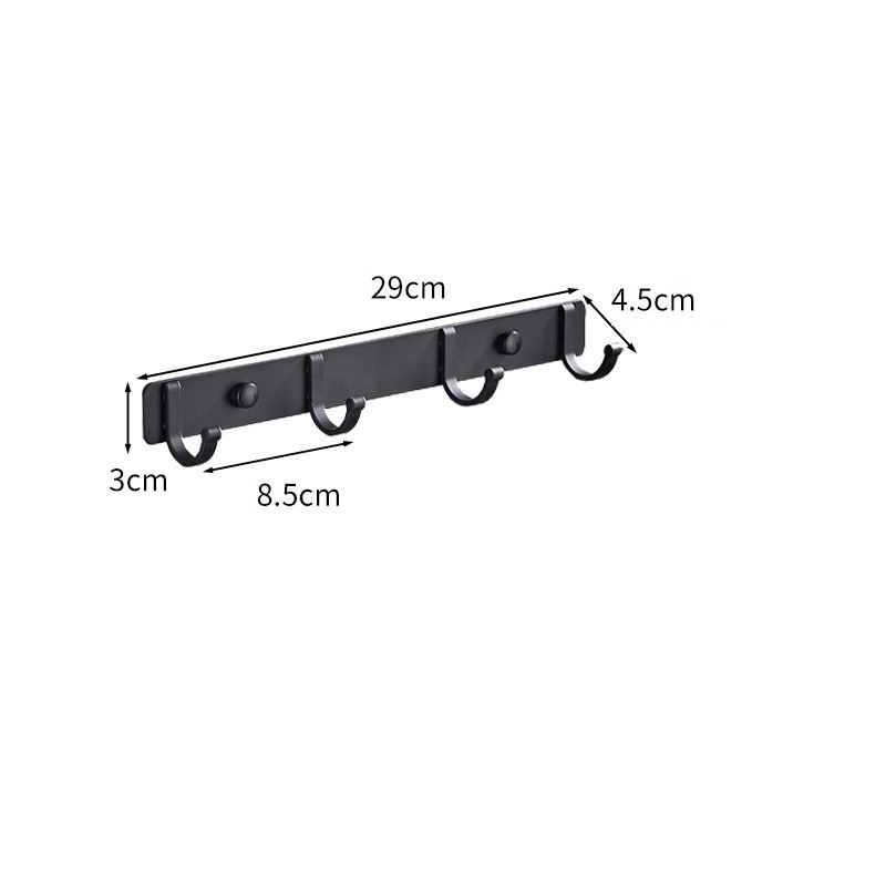 ตะขอสีดำ4อัน