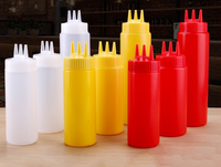 Botol Remas plastik kecil LDPE 80/120/180/240/360/480ml dengan tutup untuk saus tomat madu cabai