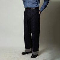 Ensemble en denim selvedge personnalisé YAXI, jean et veste en denim selvedge lourd, 2 pièces, style japonais, costumes en denim selvedge brut pour hommes