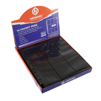 Fundas Transparentes y Duraderas de Plástico para Tarjetas Deportivas, con 9 Bolsillos, Logotipo Personalizable, Certificación ISO, para Páginas de Carga Superior, Carpeta de 11 Anillos