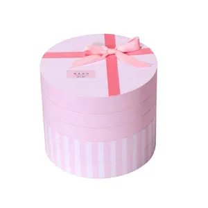 Exquisite Multi layer circular shape cosmetic Set Boxes for Toner moisturizer Water Lotion Cream skincare packaging