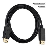 Kabel DP ke DP Premium Berlapis Emas 1.5M 1.8M 3M 4K60Hz1080P Inti Tembaga Murni Kabel Male untuk Monitor PC