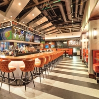 UPTOP ensemble de salle à manger en cuir orange personnalisé rétro en forme de U demi-rond Restaurant en bois café stand canapé sièges
