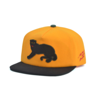Casquette de baseball personnalisée bicolore avec patch en feutre, casquette snapback 5 panneaux, casquettes de baseball en sergé acrylique, casquettes snapback pour hommes