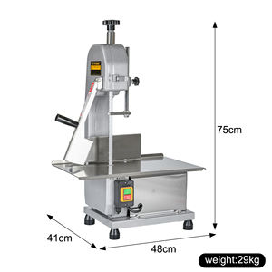 Sierra cortadora de carne y huesos eléctrica comercial multifuncional semiautomática para pollo, cabra y ternera congelados - Product Image 5
